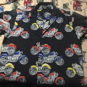 Motorcycle button up shirt